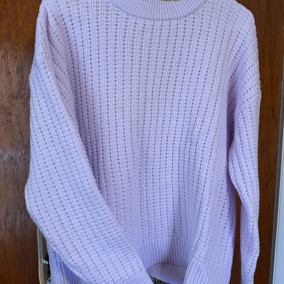 Time and Tru Light Purple Women's Sweater - Picture 2 of 3